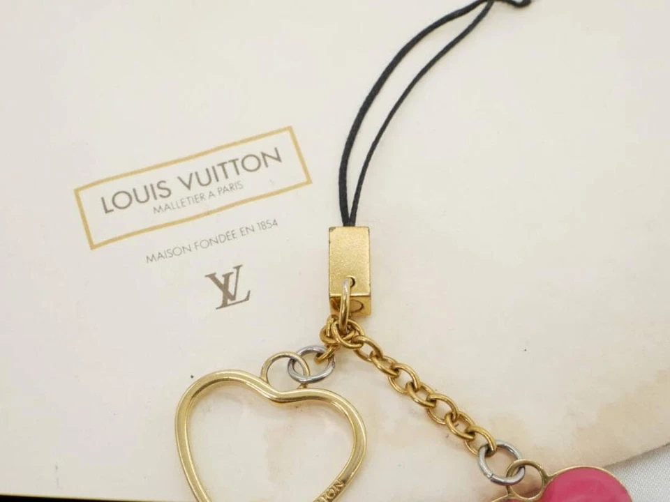 Accesorio de correa para teléfono celular Louis Vuitton corazón frambuesa M65762 #6044P Foto 4 de 4
