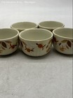 Hall's Superior Cream Autumn Leaf Large & Mini Dessert Bowls Set Of 6 — photo 3