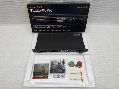 Blackmagic HyperDeck Studio 4K Pro 12G-SDI Broadcast Deck Recorder ProRes H.265