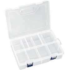 Large Bead Organizer Box, 8 Compartment Craft Storage Container with Removabl...