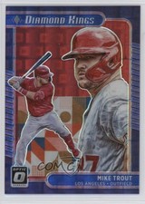 2021 Panini Donruss Optic Diamond Kings Red Pandora Prizm 53/99 Mike Trout 15sd