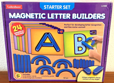 New Sealed Lakeshore Magnetic Letters Builders Starter Set LC568