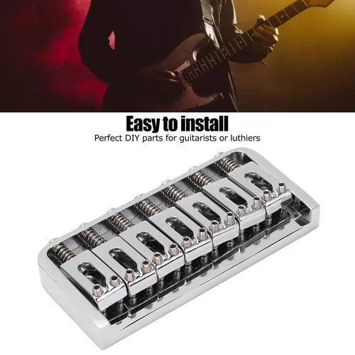 7 String Guitar Fixed Bridge Metal Tailpiece Electric Guitars Part Accessories - Picture 5 of 22