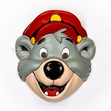 Vintage Baloo Halloween Mask Disney TaleSpin Jungle Book Ben Cooper Collectible