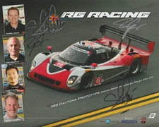2015 RG Racing BMW Daytona Prototype DP signed Rolex 24 IMSA TUSC Hero Card