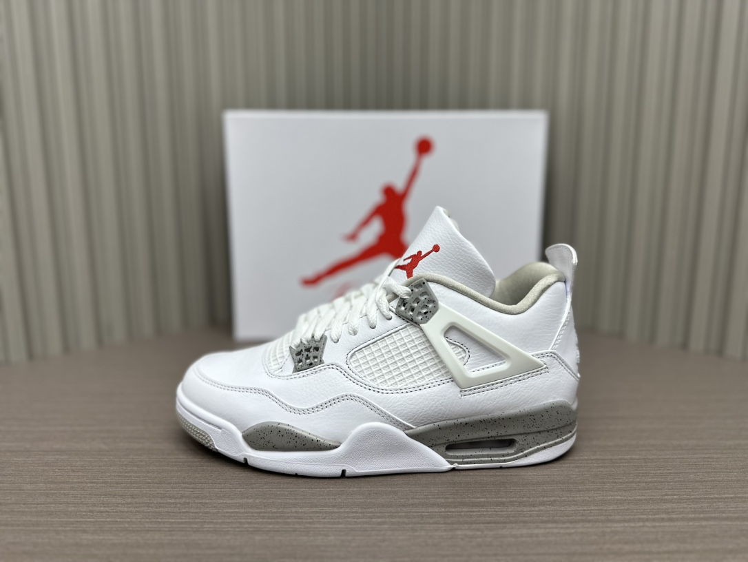 Size 8 - Jordan 4 Retro Mid White Oreo for sale online | eBay