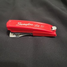 Vintage Swingline Mini Pocket Travel WFH TOT 50 Red Stapler - Made in USA