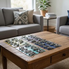 32 Metal Brain Teaser Puzzles Ring Educational Toys, Steel IQ Games Physics Mind