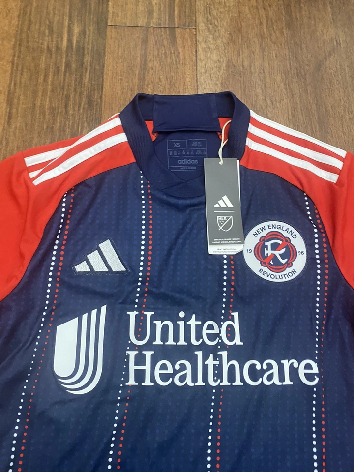 New England Revolution adidas Men's Home Replica Jersey NWT XS - Image 2 of 4