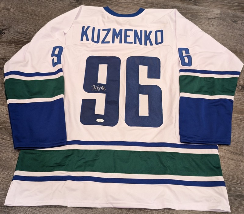 Andrei Kuzmenko autographed signed jersey autographed Vancouver Canucks JSA COA