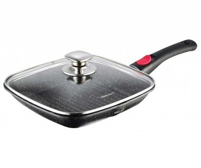 GRANIT-GRILLPFANNE 28 cm KINGHOFF KH-1511 ABNEHMBARER GRIFF
