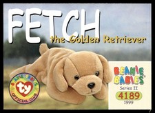 1999 Beanie Babies Series 2 Fetch the Golden Retriever 170