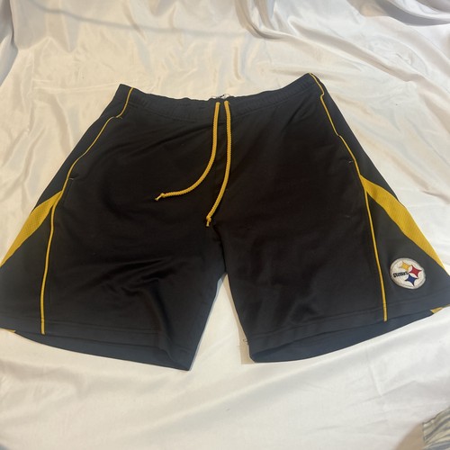 Pittsburgh Steelers Shorts Herren L Large Football NFL gelb Kordelzug Sport