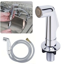 Pull Out Sink Side Sprayer Head Kitchen Faucet Replacement Attachment w/Hose
