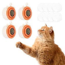 4Pcs Universal Catnip Balls Cat Teeth Cleaning Ball, Orange