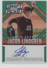 2014 Panini Prizm Perennial Draft Picks Green 16/35 Jacob Lindgren #55 Auto 0n7