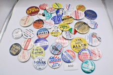 Political Buttons Large Lot Small towns and local elections
