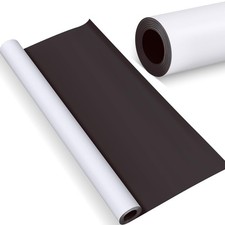 Blank White Surface Magnet Sheets 24 Inch X 10 Feet, 30 Mil Magnetic Roll Printa