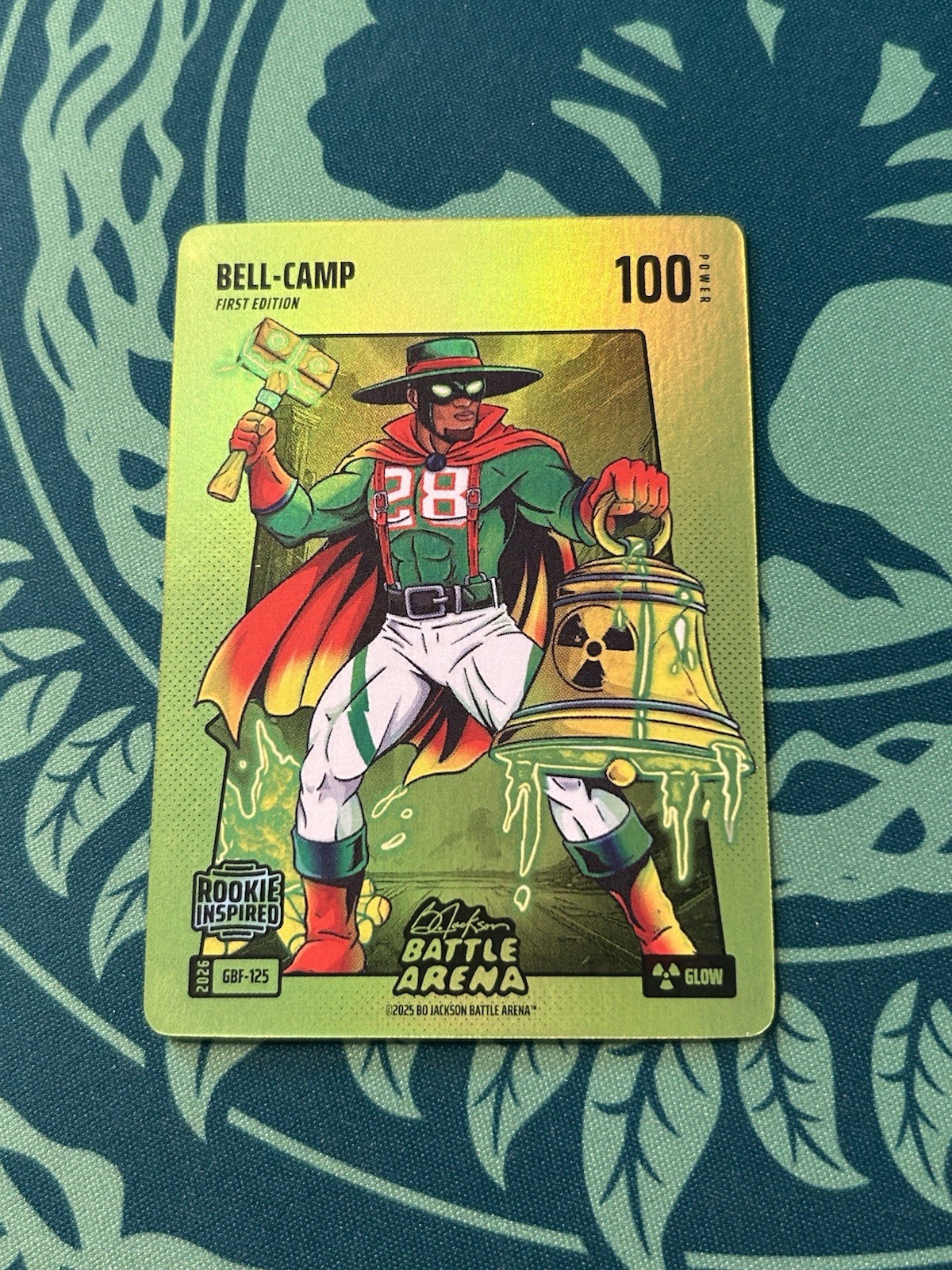 Kristian Campbell BELL-CAMP Green Glow Foil Bo Jackson Battle Arena 2026 Rookie