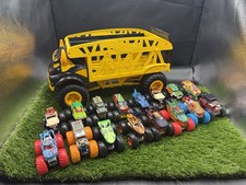 Hot Wheels Monster Jam Monster Truck Lot of 17 And Hauler