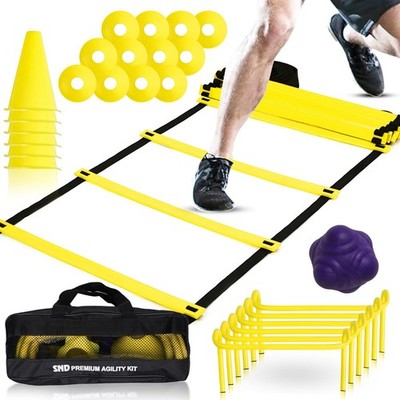 22YardsPro ND Sports Fußball Geschwindigkeit & Beweglichkeit Trainingsset - Einheitsgröße, gelb 