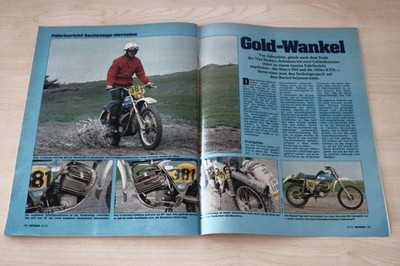 Motorrad 23/1976 Hercules Wankel GS ''Sixdays'' in einer seltenen Vorstellung auf
