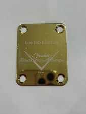 Electric Guitar Laser V Joint neck Plate Gold with Screw for FENDER custom shop