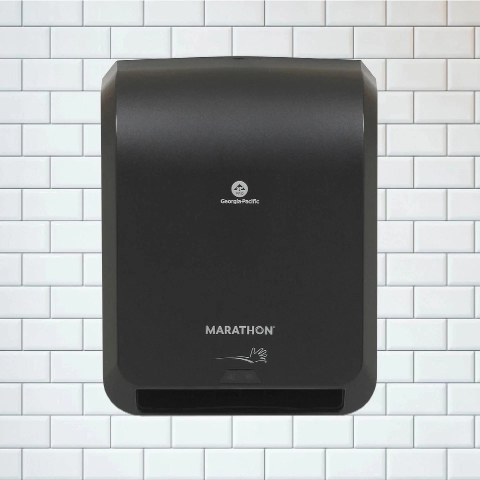 Marathon Automated Hardwound Paper Towel Dispenser, Black - Image 2 of 4