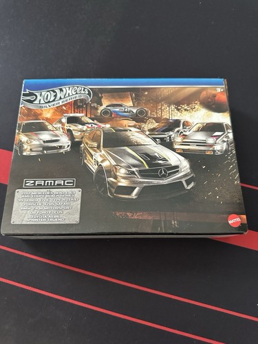 Hot Wheels 2025 Legends Tour ZAMAC Silver Series 6 Auto Boxed Set