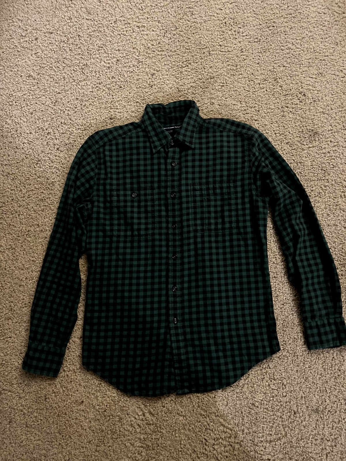 Ralph Lauren Sport Women’s Green & Black Plaid Button-Up Shirt – Size 6