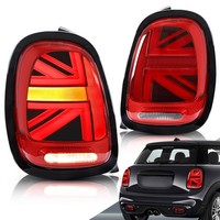 FüR 2014–2022 Mini Cooper F55 F56 F57 Union-Jack Rot LED RüCkleuchten Bremsleuch