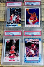 Michael Jordan PSA GRADED Card Lot RARE 80’s 90’s Insert SSP FLEER INVESTORS LOT