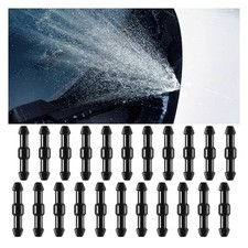 20pcs Windshield Washer Hose Connectors 2-way 1.11 X 0.11 Inches Black