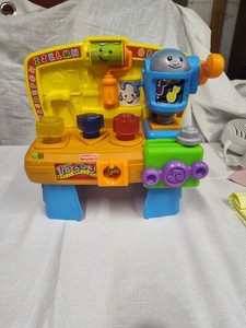 Fisher Price Laugh and Learn Interactive Tool Bench Lights Sounds Tested Works