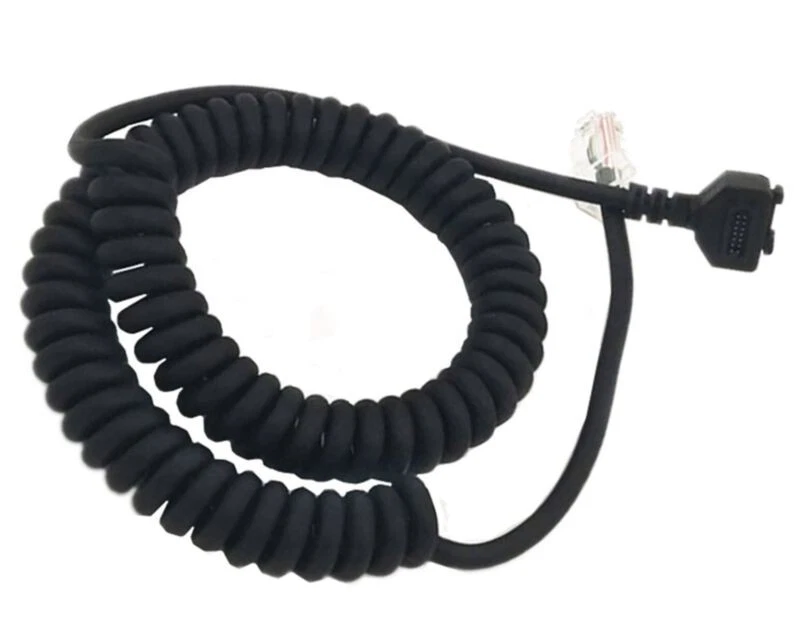 RJ45 8P8C to 14-Pin IDC Coiled Scanner Cable for VeriFone VX810 Male-Female - Image 2 of 4