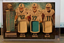 2014 Playbook Triple Threats Dolphins Jerseys Tanneyhill Hartline Wallace 21/25