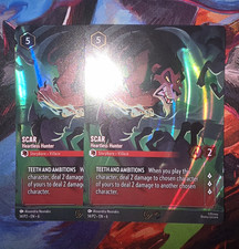 Disney Lorcana Scar Heartless Hunter 14/P2 Foil NM/M X2