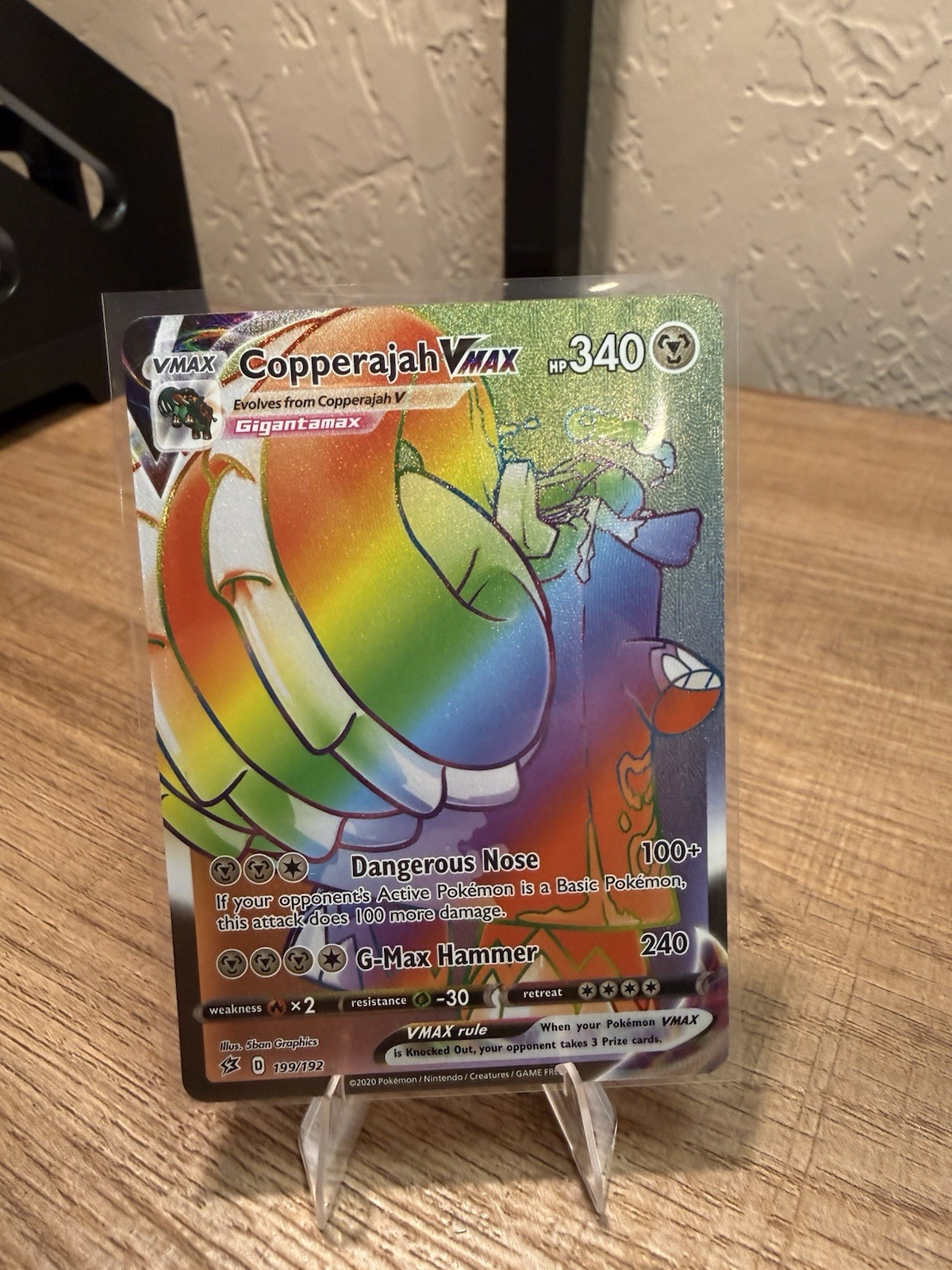 Copperajah VMAX (Secret Rare) 199/192 – SWSH02 Rebel Clash – Holo – NM