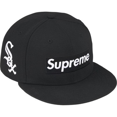 Supreme MLB New Era Teams Box Logo Chicago White Sox Black