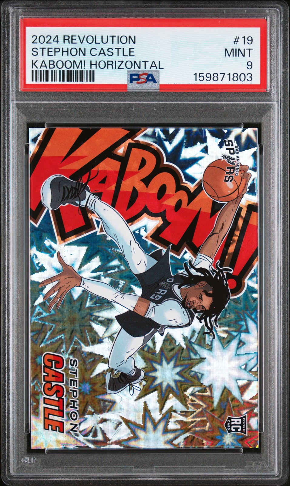 2024 PANINI REVOLUTION KABOOM! HORIZONTAL #19 STEPHON CASTLE PSA 9