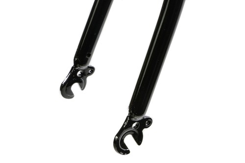 VINTAGE 26x1 3/8" TRADITIONAL ROADSTER BIKE FORK 1" STEERER 255mm LONG BLACK - Picture 2 of 4
