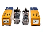 SIEMENS 12AT7/ECC81 MATCHED PAIR TESTED WITH ROETEST V10   NEW/NIB  LONG PLATE!