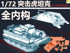 3D Printed 1/72 Raider Tiger tank G-136 Full Interior Unpainted Model Kit NEW