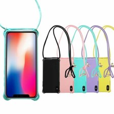 Handy Hülle mit Band zum Umhängen zu Apple iPhone X/XS/10 Handykette Handyhülle