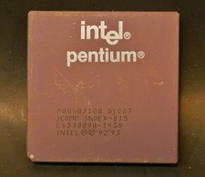Vintage Intel Pentium SY007 CPU Processor