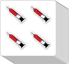 Blood Test Draw Stickers 1In for Scrapbooking, Arts, Craft, Kids DIY, Calendars