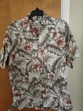 Vintage Sandwich Isles Shirt Men's Size Large Tropical Lightweight 