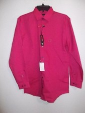 J. FERRAR - MEN - DRESS SHIRT - SHARP PINK - SIZE 15 1/2  32-33  AC-26-212x20 