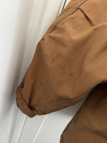 Carhartt Jacket Men 4XL Qulited Lined Barn Canvas Heavy Chore Hamilton Brown - Picture 5 of 6
