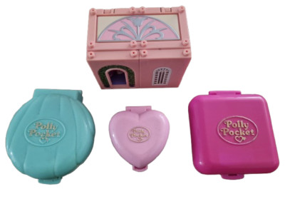 Polly Pocket Bluebird Sets Beach House Kozy Kitties Jungle Safari Master Bedroom